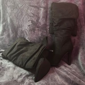 Thigh high heel boots